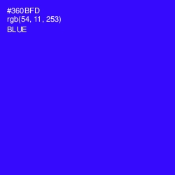 #360BFD - Blue Color Image