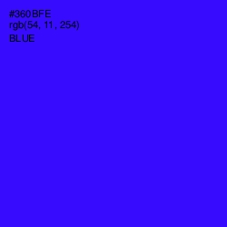 #360BFE - Blue Color Image