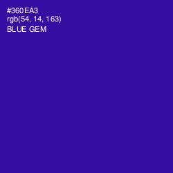 #360EA3 - Blue Gem Color Image