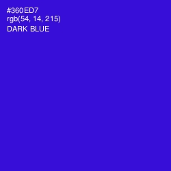 #360ED7 - Dark Blue Color Image