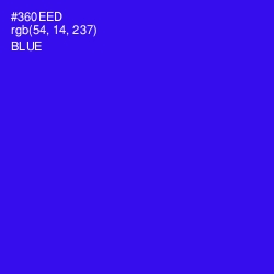 #360EED - Blue Color Image