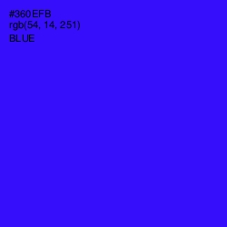 #360EFB - Blue Color Image