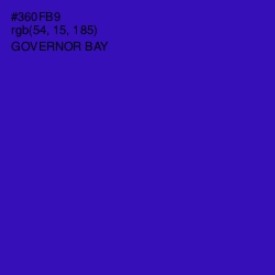 #360FB9 - Governor Bay Color Image