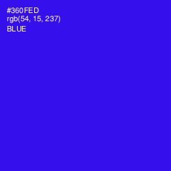 #360FED - Blue Color Image