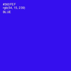 #360FEF - Blue Color Image