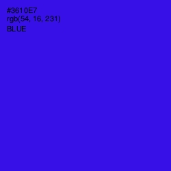 #3610E7 - Blue Color Image