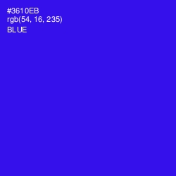 #3610EB - Blue Color Image