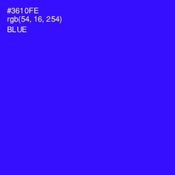 #3610FE - Blue Color Image