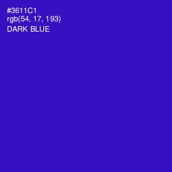 #3611C1 - Dark Blue Color Image