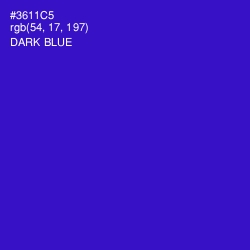 #3611C5 - Dark Blue Color Image