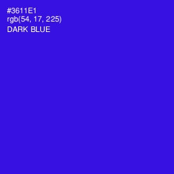 #3611E1 - Dark Blue Color Image