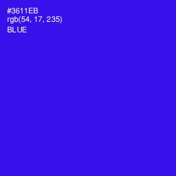#3611EB - Blue Color Image