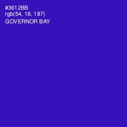 #3612BB - Governor Bay Color Image