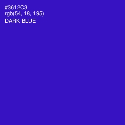 #3612C3 - Dark Blue Color Image