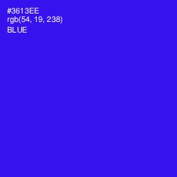 #3613EE - Blue Color Image