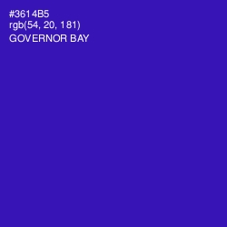 #3614B5 - Governor Bay Color Image