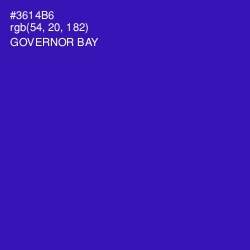 #3614B6 - Governor Bay Color Image