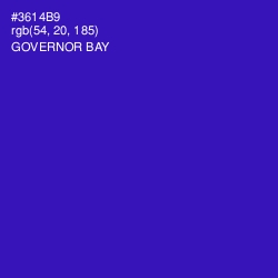 #3614B9 - Governor Bay Color Image