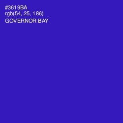 #3619BA - Governor Bay Color Image