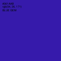 #361AAB - Blue Gem Color Image