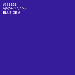 #361B9B - Blue Gem Color Image