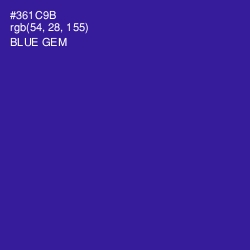 #361C9B - Blue Gem Color Image