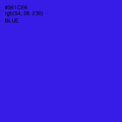 #361CE6 - Blue Color Image