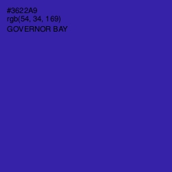 #3622A9 - Governor Bay Color Image