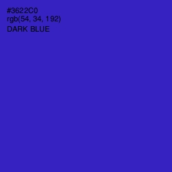 #3622C0 - Dark Blue Color Image