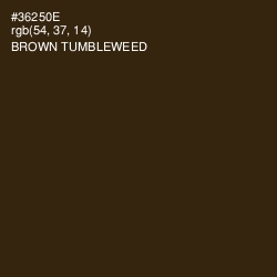 #36250E - Brown Tumbleweed Color Image