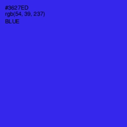 #3627ED - Blue Color Image