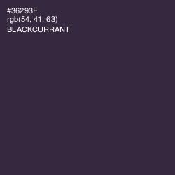 #36293F - Blackcurrant Color Image