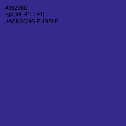 #36298D - Jacksons Purple Color Image