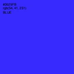 #3629FB - Blue Color Image