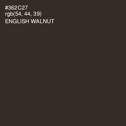 #362C27 - English Walnut Color Image