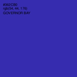 #362CB0 - Governor Bay Color Image