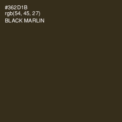 #362D1B - Black Marlin Color Image