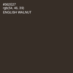 #362E27 - English Walnut Color Image