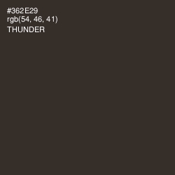 #362E29 - Thunder Color Image