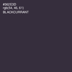#362E3D - Blackcurrant Color Image