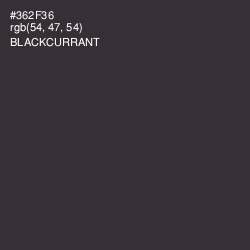 #362F36 - Blackcurrant Color Image