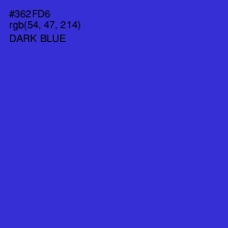 #362FD6 - Dark Blue Color Image