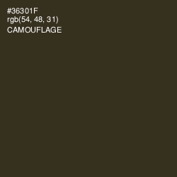 #36301F - Camouflage Color Image