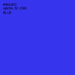 #3634EC - Blue Color Image