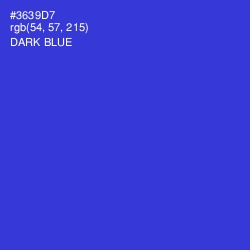 #3639D7 - Dark Blue Color Image