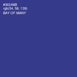 #363A8B - Bay of Many Color Image