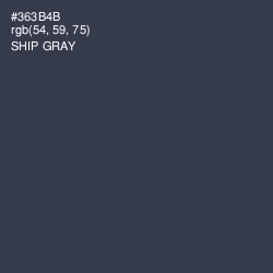 #363B4B - Ship Gray Color Image