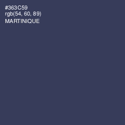 #363C59 - Martinique Color Image