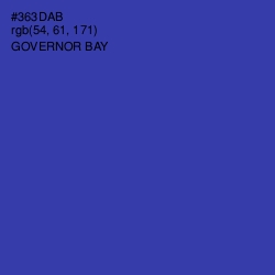 #363DAB - Governor Bay Color Image