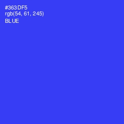 #363DF5 - Blue Color Image